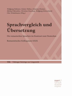 cover image of Sprachvergleich und Übersetzung